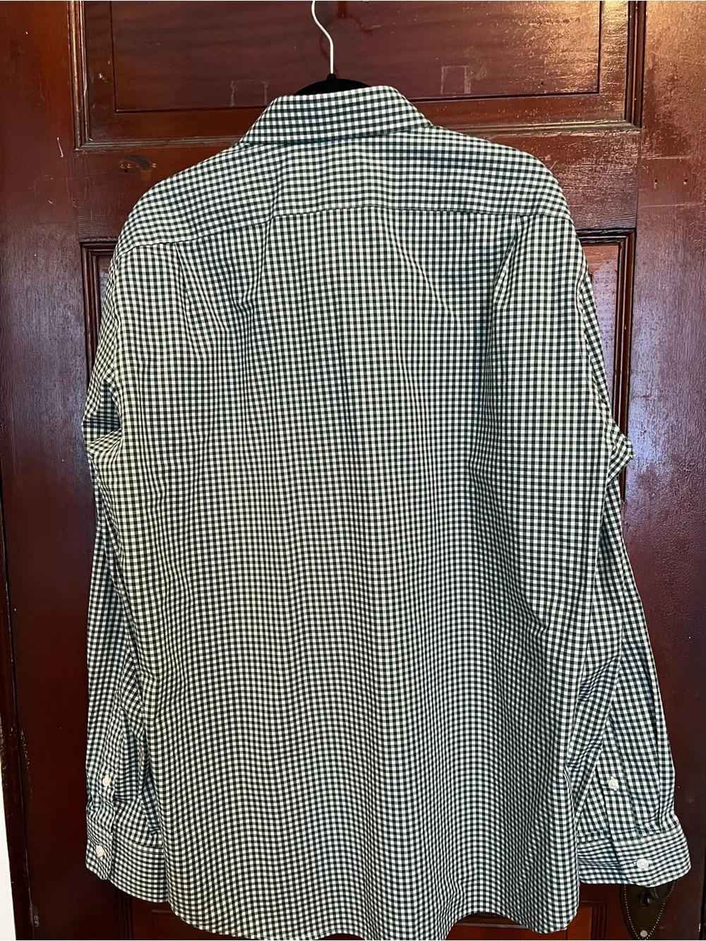 J. Crew Men's Green & White Gingham Button-Up Shirt